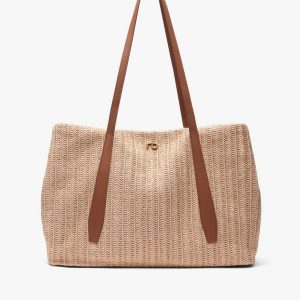 Chelsea Straw Tote - Natural