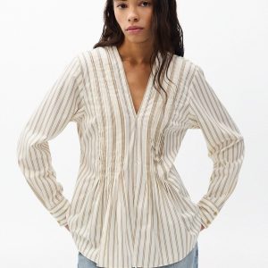 Asher Striped Top - Dry Clay Stripe