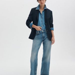 Saige Relaxed Straight Jeans - Rosland