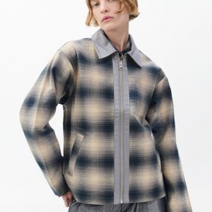 Carrie Reversible Jacket - Grey Plaid