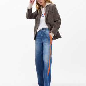 Miramar Sport Stripe Track Pants - Cosmos Orng Blue Strp