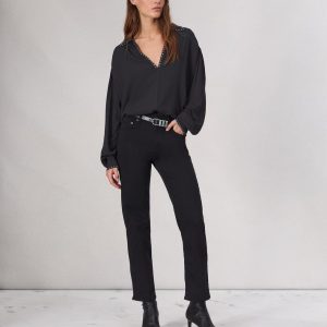 Flexi Harlow Straight Jean - Black