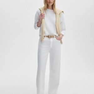 Featherweight Logan Wide-Leg Jeans - Optic White