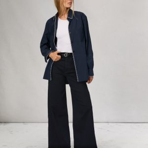 Flexi Sofie Ankle Wide-Leg Jean - Black