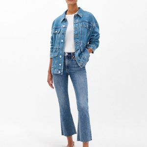 Peyton Ankle Bootcut Jeans - Woodstock