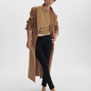 Cate Ankle Skinny - Black: Mid-Rise High Stretch Jean