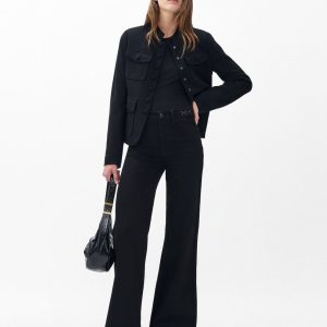 Skylar Wide-Leg Jeans - Black