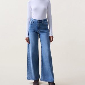 Serena Wide-Leg Jeans - Monterosso
