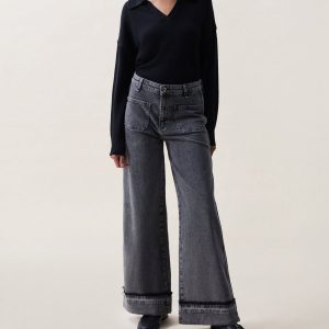 Melina Wide-Leg Jeans - Butler