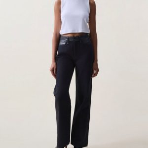 Lori Wide-Leg Jeans - Black Combo