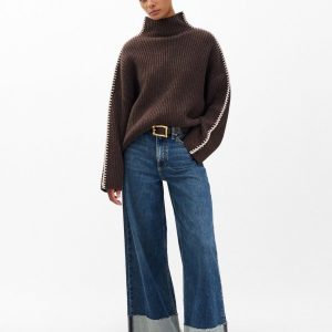 Sofie Cuffed Wide-Leg Jeans - Lee