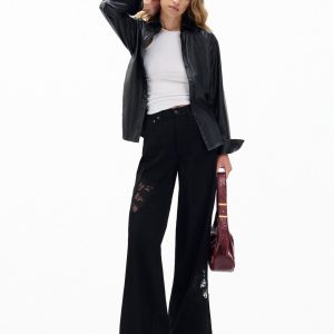 Sofie Wide-Leg Jeans - Black Rinse