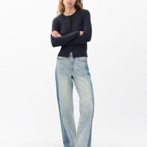 Shea Ankle Relaxed Straight Jeans - York Spliced
