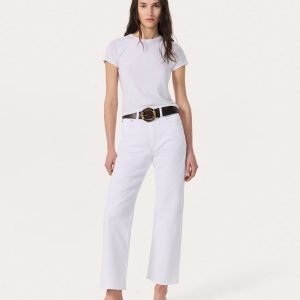 Shea Relaxed Straight Jeans - Optic White