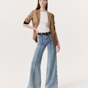 Skylar Wide-Leg Flare Jeans - Clementine