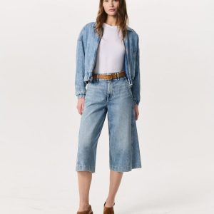 Tailored Jamie Denim Culotte - Pacific
