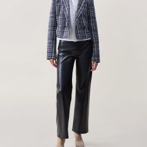 Elvy Tweed Blazer - Navy Multi