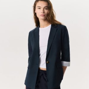 Jennie Linen-Blend Blazer - Salute