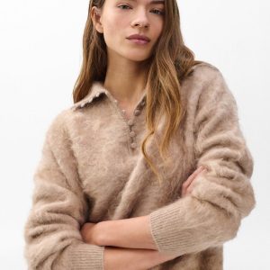 Jada Brushed Cashmere Sweater - Mink