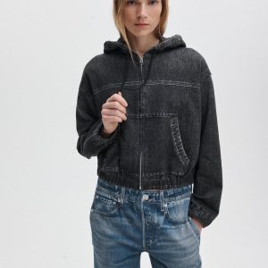 Miramar Davina Hoodie - Washed Black