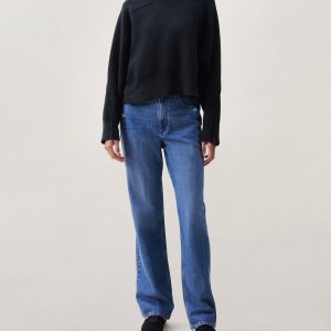 Lysa Cropped Sweater - Black