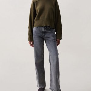 Lysa Cropped Sweater - Olive