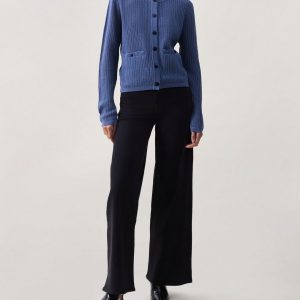 Vivi Open-Knit Cardigan - Worn Indigo
