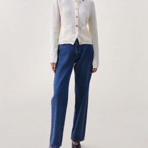 Vivi Open-Knit Cardigan - Chalk