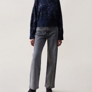 Lysa Jacquard Cropped Sweater - Salute Leopard