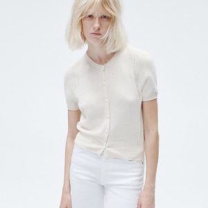 Dina Cotton Cardigan - Ivory