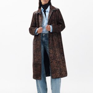 Isa Leopard-Print Calf Hair Coat - Leopard Hair Calf