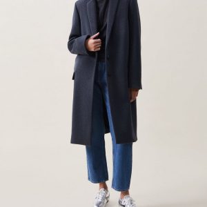 Avanti Wool-Blend Coat - Charcoal