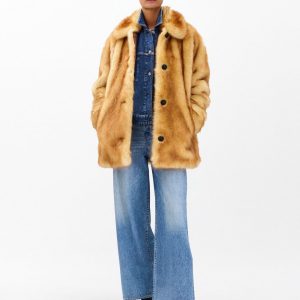 Brenna Faux Fur Jacket - Brown