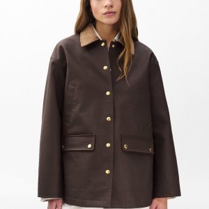 Cassidy Cotton Jacket - Brown