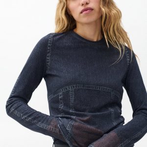 Miramar Long-Sleeve Tee - Washed Black