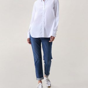 Monty Poplin Shirt - White