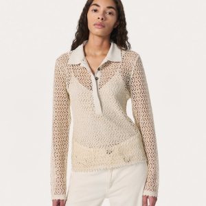 Liv Mesh Polo Shirt - Turtledove