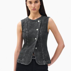 Miramar Olivia Vest - Washed Black