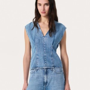 Ava Denim Top - Tilden