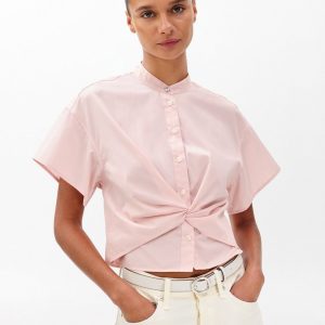 Gretchen Poplin Shirt - Rose