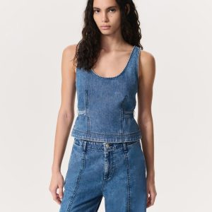 Ultra Featherweight Estelle Denim Top - Beekman