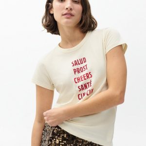 Cheers Graphic Tee - Ivory