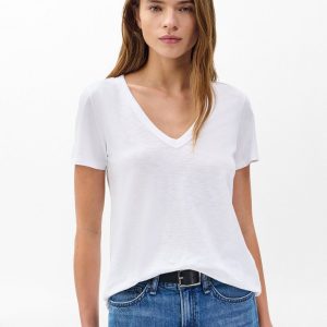 The Slub V-Neck Tee for Women