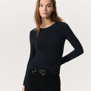 Luca Long Sleeve Tee - Black