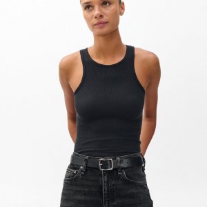 The Essential Rib Tank - Black