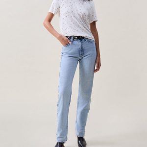 Printed Poppy Jersey Tee - Orange Mlti