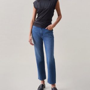 The Jersey Banded Top - Dark Grey