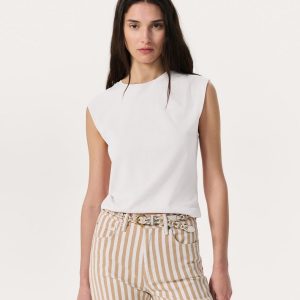 Mica Sleeveless Top - White