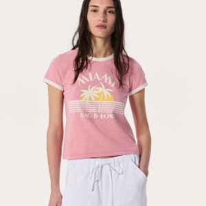 Miami Boxy Graphic Tee - Blush