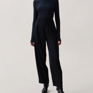 Douglas Satin Pants - Black